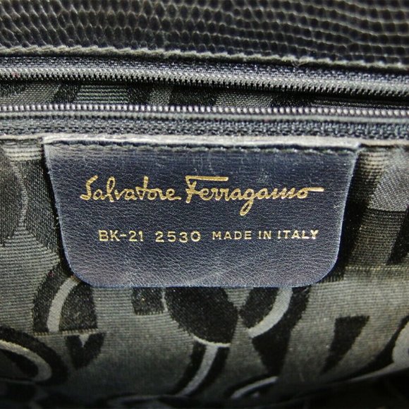 Salvatore ferragamo Tote bag Vara embossing leather Auth used T19692 - Picture 7 of 9